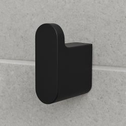 Stainless Steel Matte Black Robe Hook Towel Holder Wall Mounted Stainless Steel Matte Black Robe Hook Towel Holder Wall Mounted